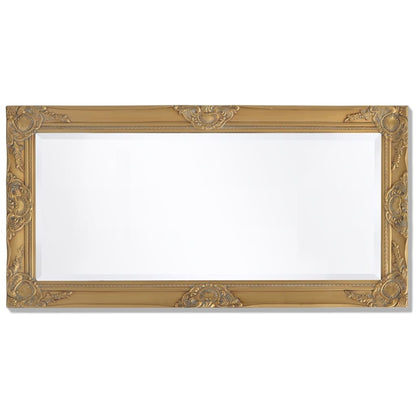 Wall Mirror Baroque Style 100x50 cm Gold - OLBRIT