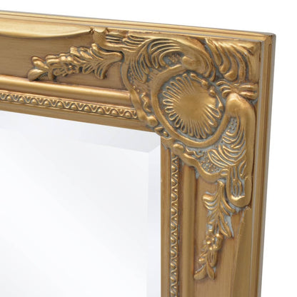 Wall Mirror Baroque Style 100x50 cm Gold - OLBRIT