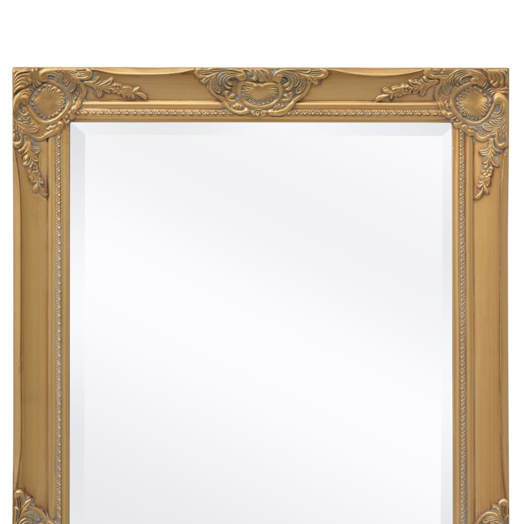 Wall Mirror Baroque Style 100x50 cm Gold - OLBRIT