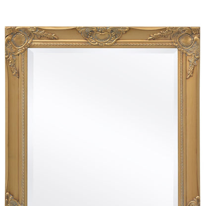 Wall Mirror Baroque Style 100x50 cm Gold - OLBRIT