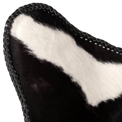 Butterfly Chair Black and White Real Cowhide Leather - OLBRIT