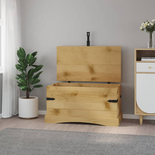 Storage Chest Mexican Pine Corona Range 91x49.5x47 cm - OLBRIT