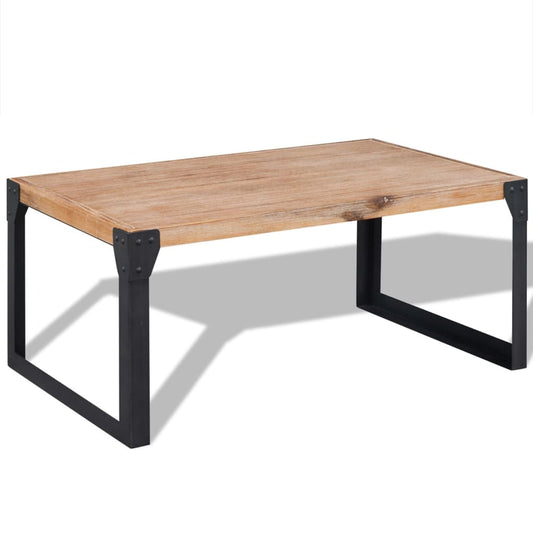 Coffee Table Solid Acacia Wood 100x60x45 cm - OLBRIT