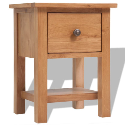Nightstand 36x30x47 cm Solid Oak Wood - OLBRIT