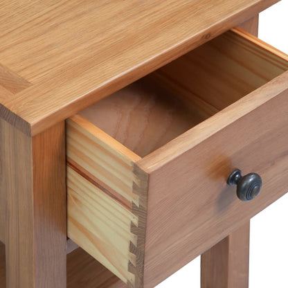 Nightstand 36x30x47 cm Solid Oak Wood - OLBRIT