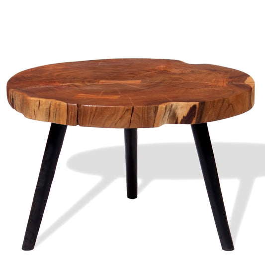Log Coffee Table Solid Acacia Wood (55-60)x40 cm - OLBRIT