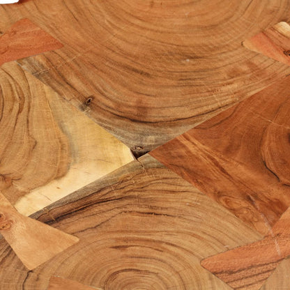 Log Coffee Table Solid Acacia Wood (55-60)x40 cm - OLBRIT