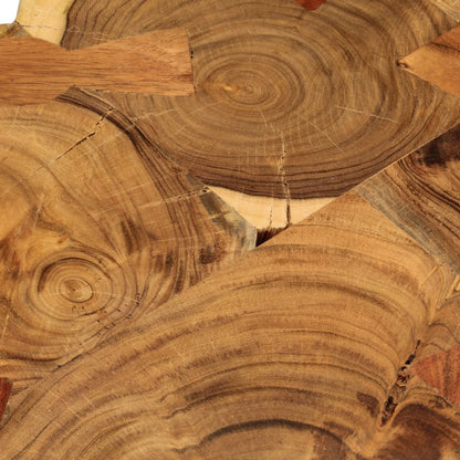 Log Coffee Table Solid Acacia Wood (55-60)x40 cm - OLBRIT