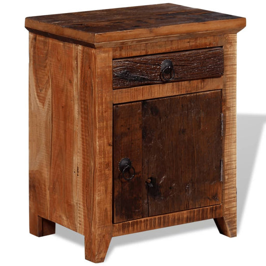 Nightstand Solid Acacia Reclaimed Wood - OLBRIT