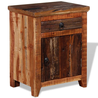 Nightstand Solid Acacia Reclaimed Wood - OLBRIT