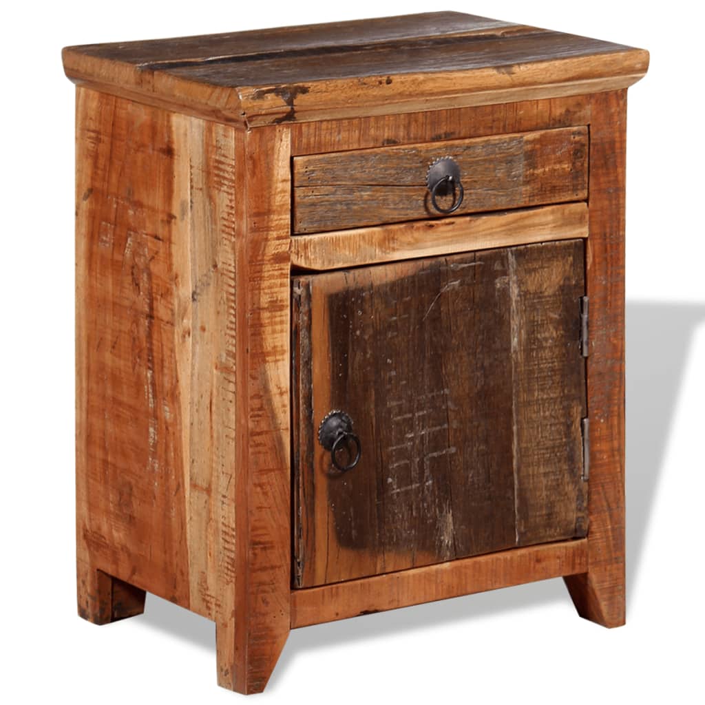 Nightstand Solid Acacia Reclaimed Wood - OLBRIT