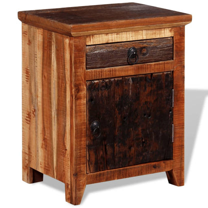 Nightstand Solid Acacia Reclaimed Wood - OLBRIT