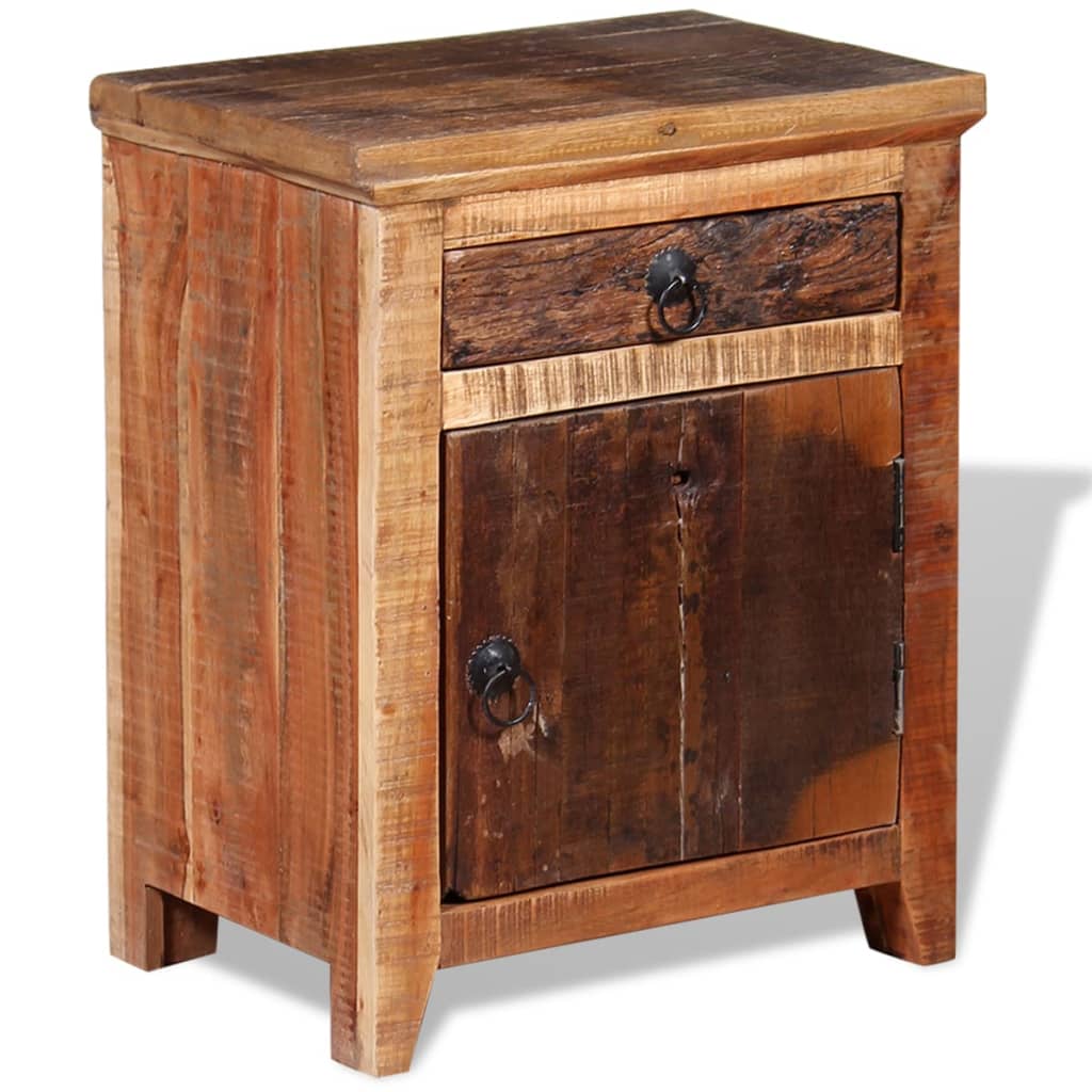 Nightstand Solid Acacia Reclaimed Wood - OLBRIT