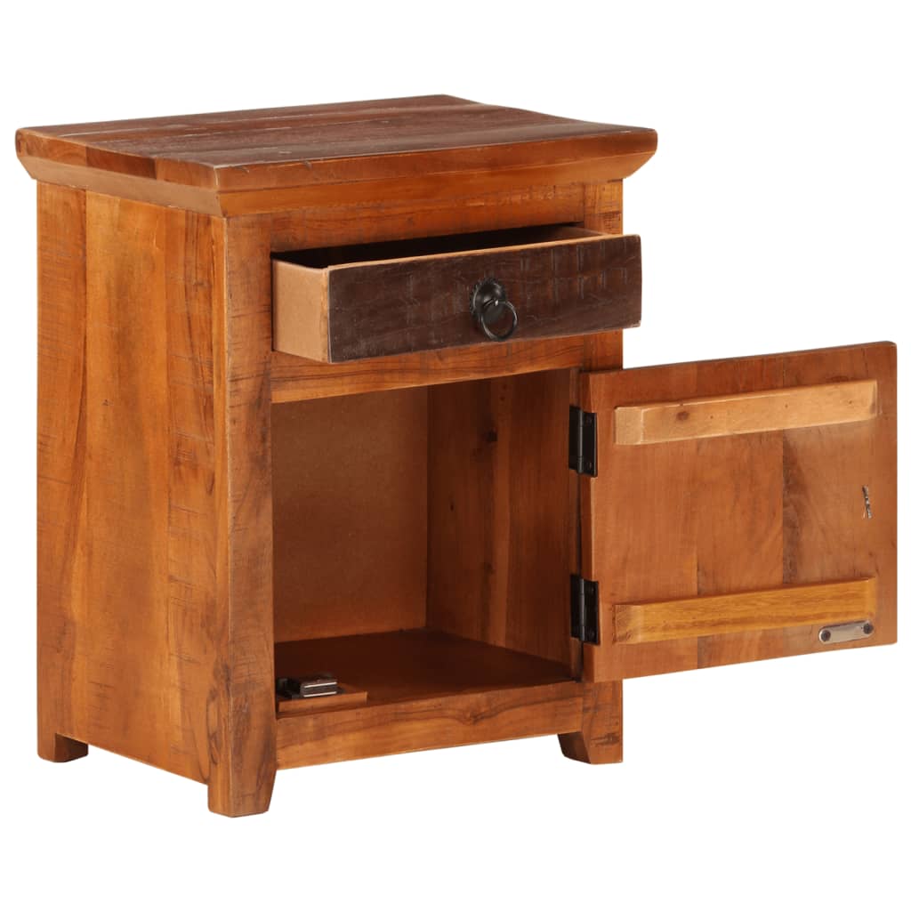 Nightstand Solid Acacia Reclaimed Wood - OLBRIT