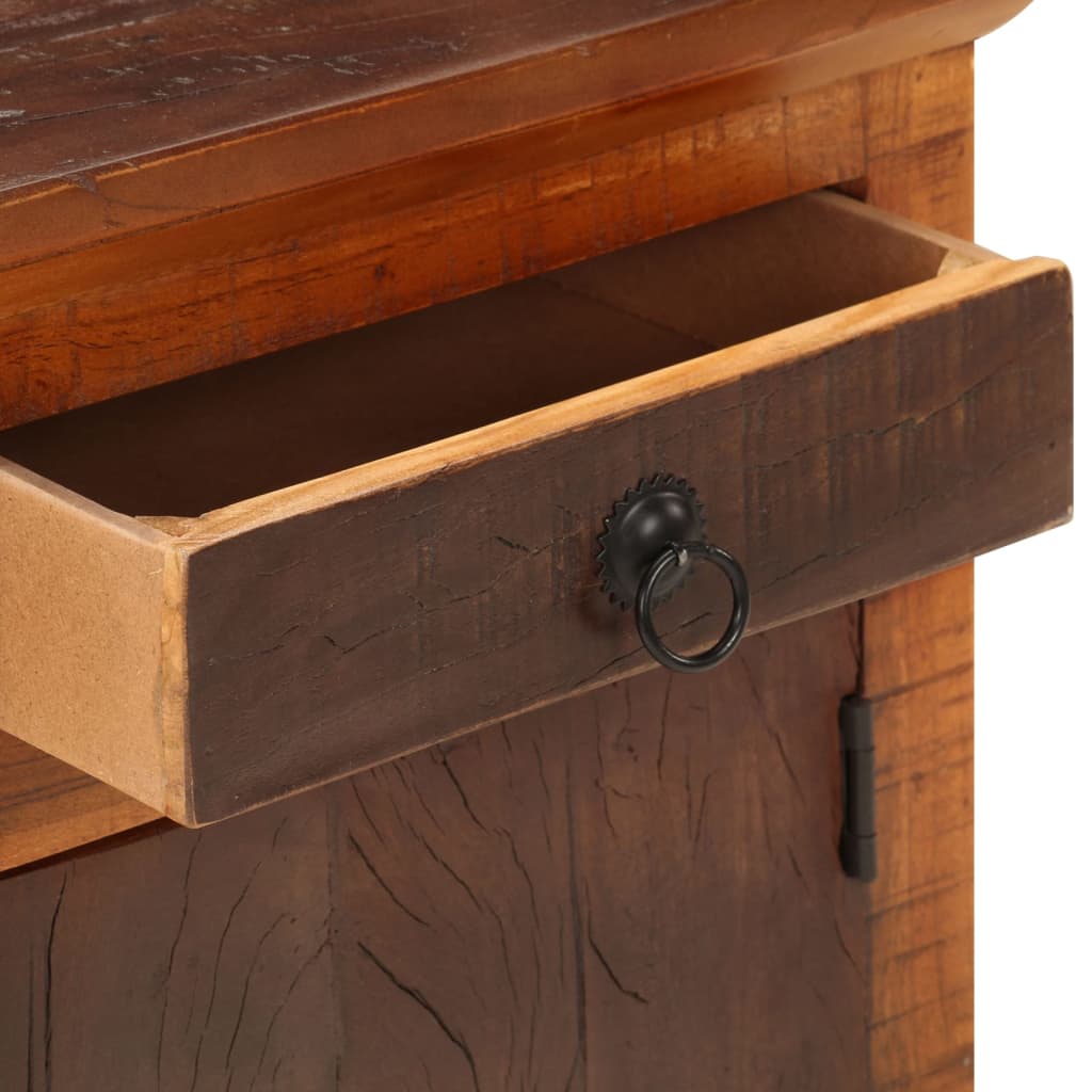 Nightstand Solid Acacia Reclaimed Wood - OLBRIT