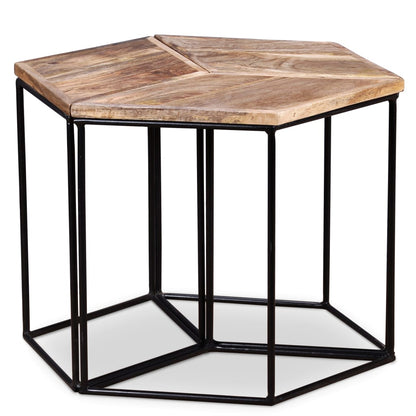 Coffee Table Solid Mango Wood 56x48x40 cm - OLBRIT