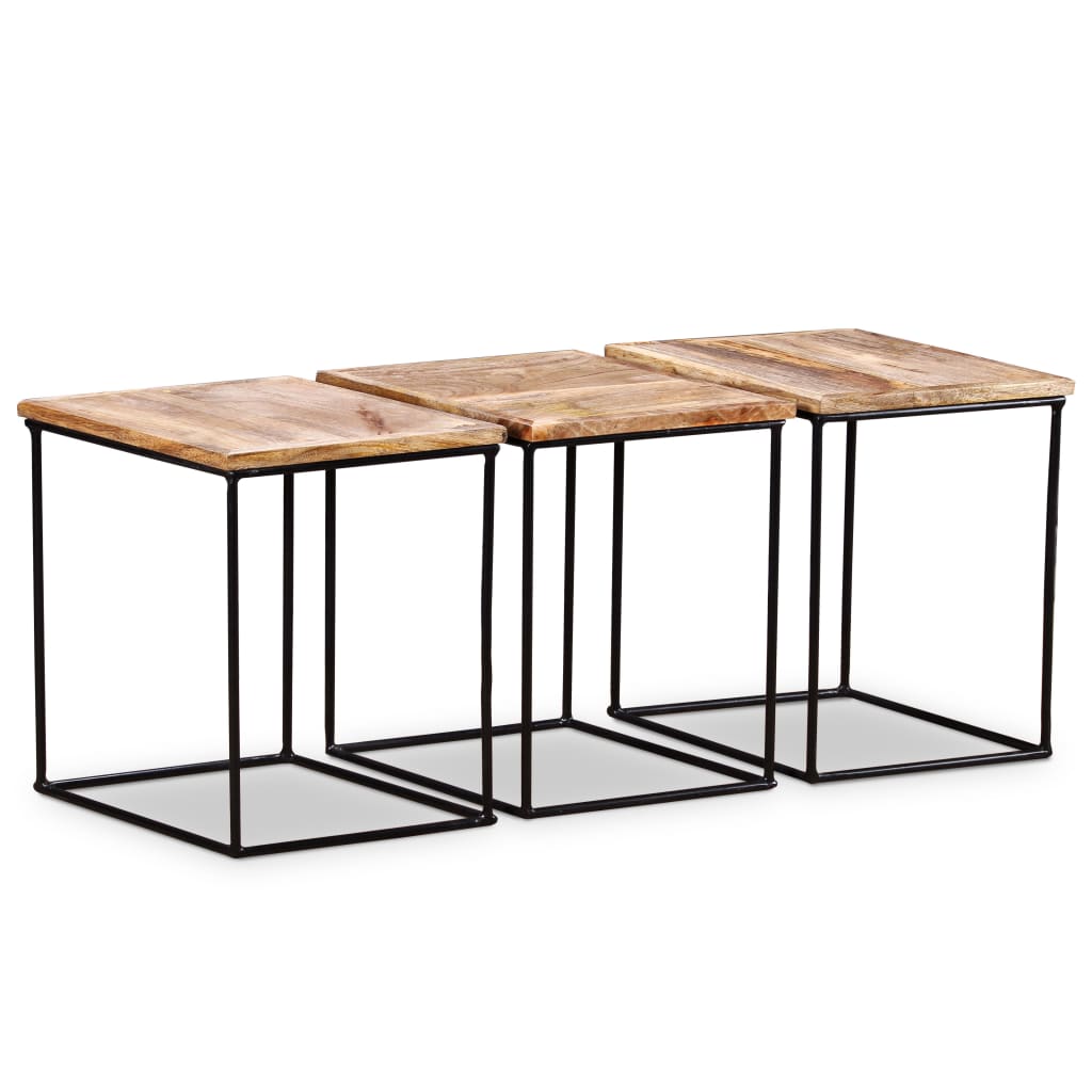 Coffee Table Solid Mango Wood 56x48x40 cm - OLBRIT