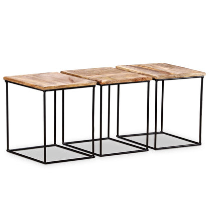 Coffee Table Solid Mango Wood 56x48x40 cm - OLBRIT