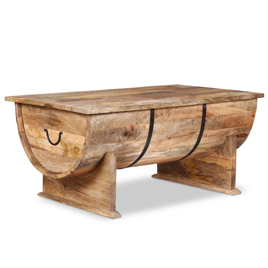 Coffee Table Solid Mango Wood 88x50x40 cm - OLBRIT