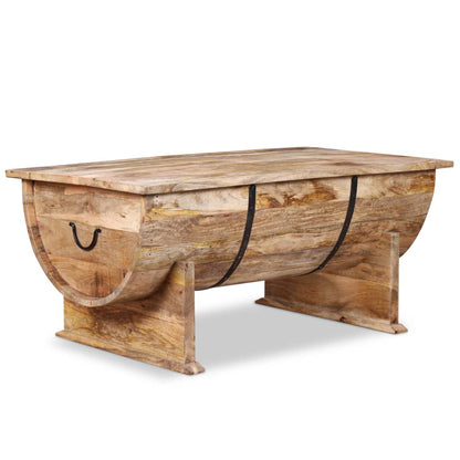 Coffee Table Solid Mango Wood 88x50x40 cm - OLBRIT