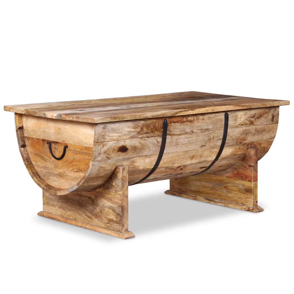 Coffee Table Solid Mango Wood 88x50x40 cm - OLBRIT