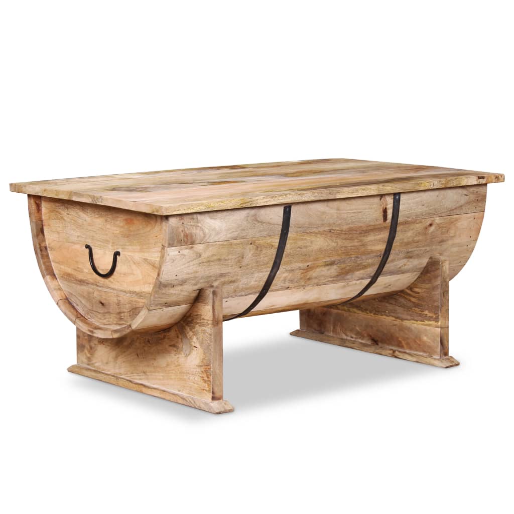 Coffee Table Solid Mango Wood 88x50x40 cm - OLBRIT