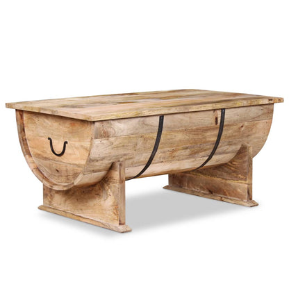Coffee Table Solid Mango Wood 88x50x40 cm - OLBRIT