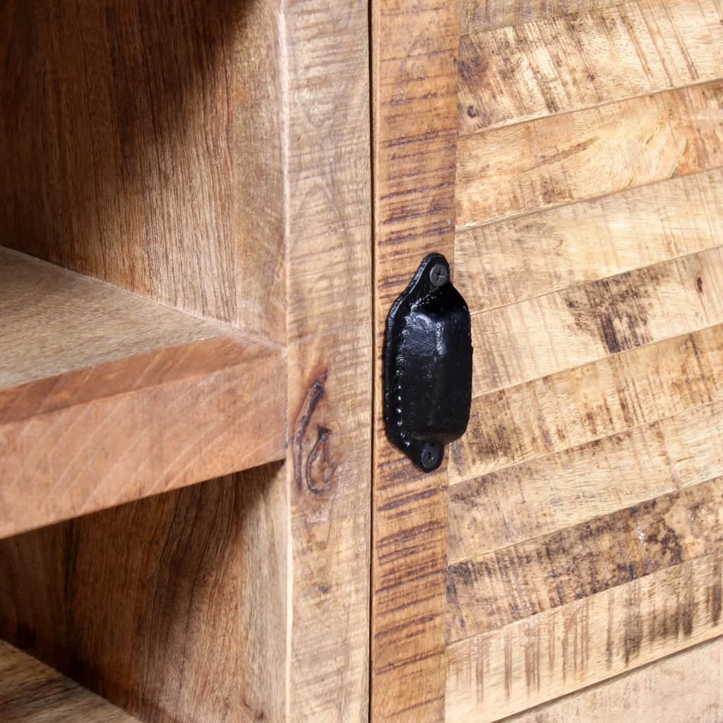 TV Cabinet Rough Mango Wood 120x30x50 cm - OLBRIT