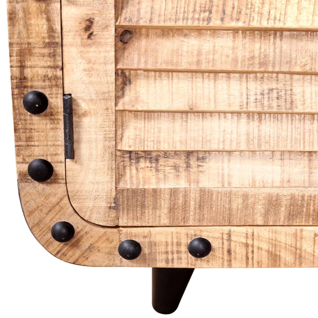 TV Cabinet Rough Mango Wood 120x30x50 cm - OLBRIT