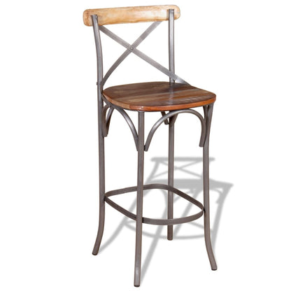 Bar Chair Solid Reclaimed Wood - OLBRIT