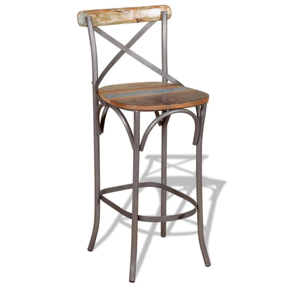 Bar Chair Solid Reclaimed Wood - OLBRIT