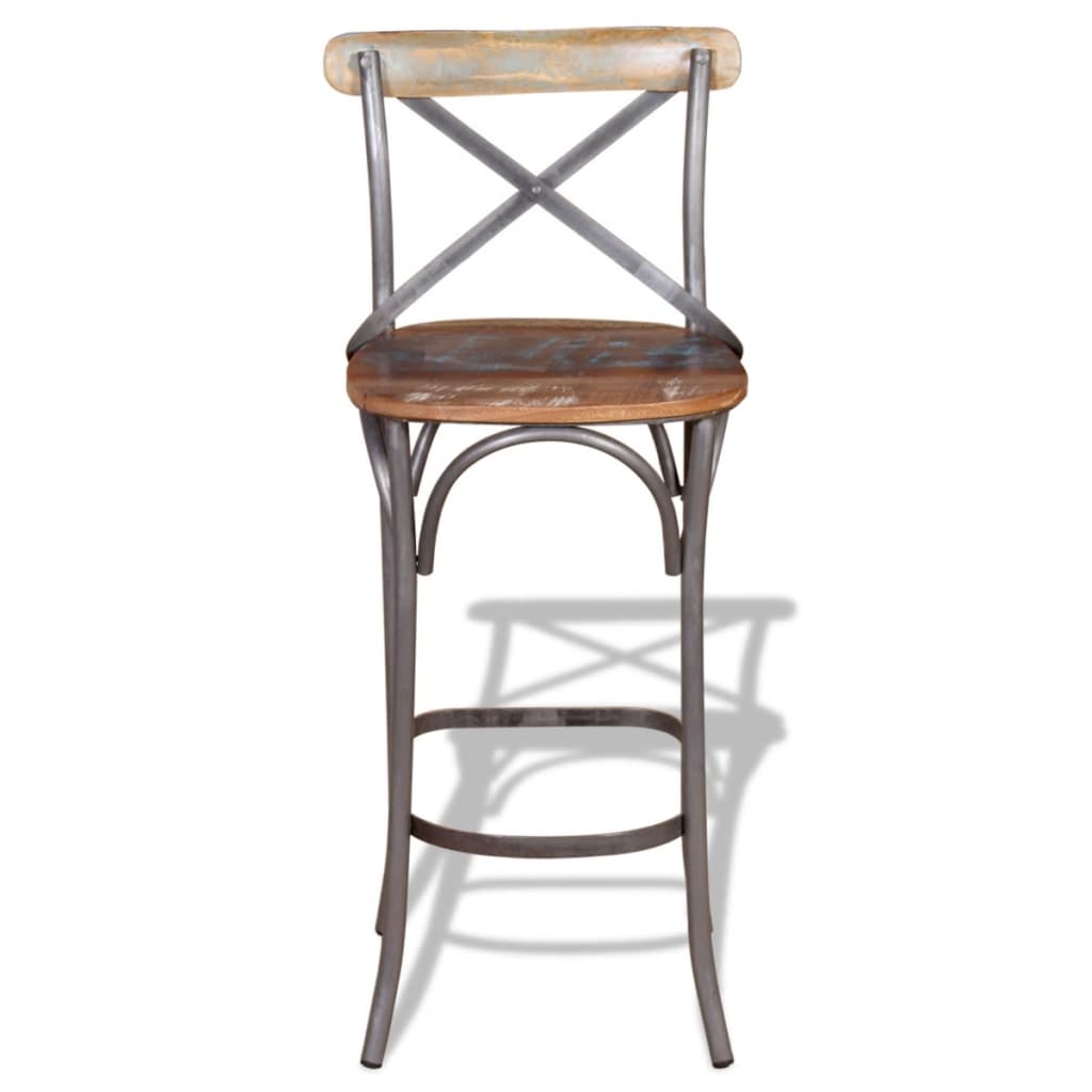 Bar Chair Solid Reclaimed Wood - OLBRIT