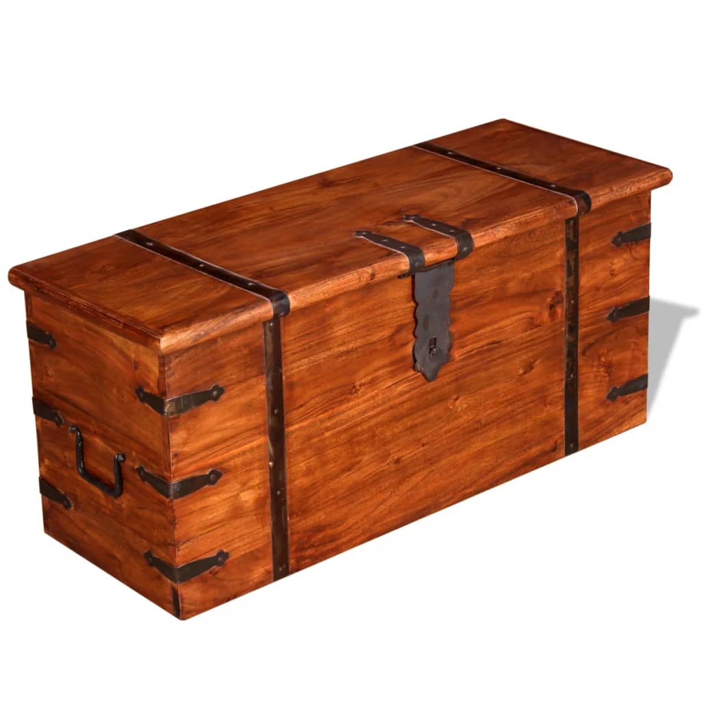 Two Piece Storage Chest Set Solid Wood - OLBRIT