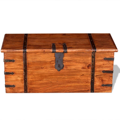 Two Piece Storage Chest Set Solid Wood - OLBRIT