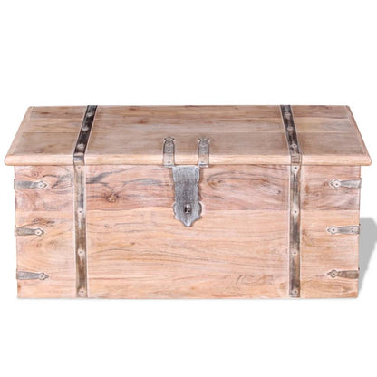 Two Piece Storage Chest Set Acacia Wood - OLBRIT