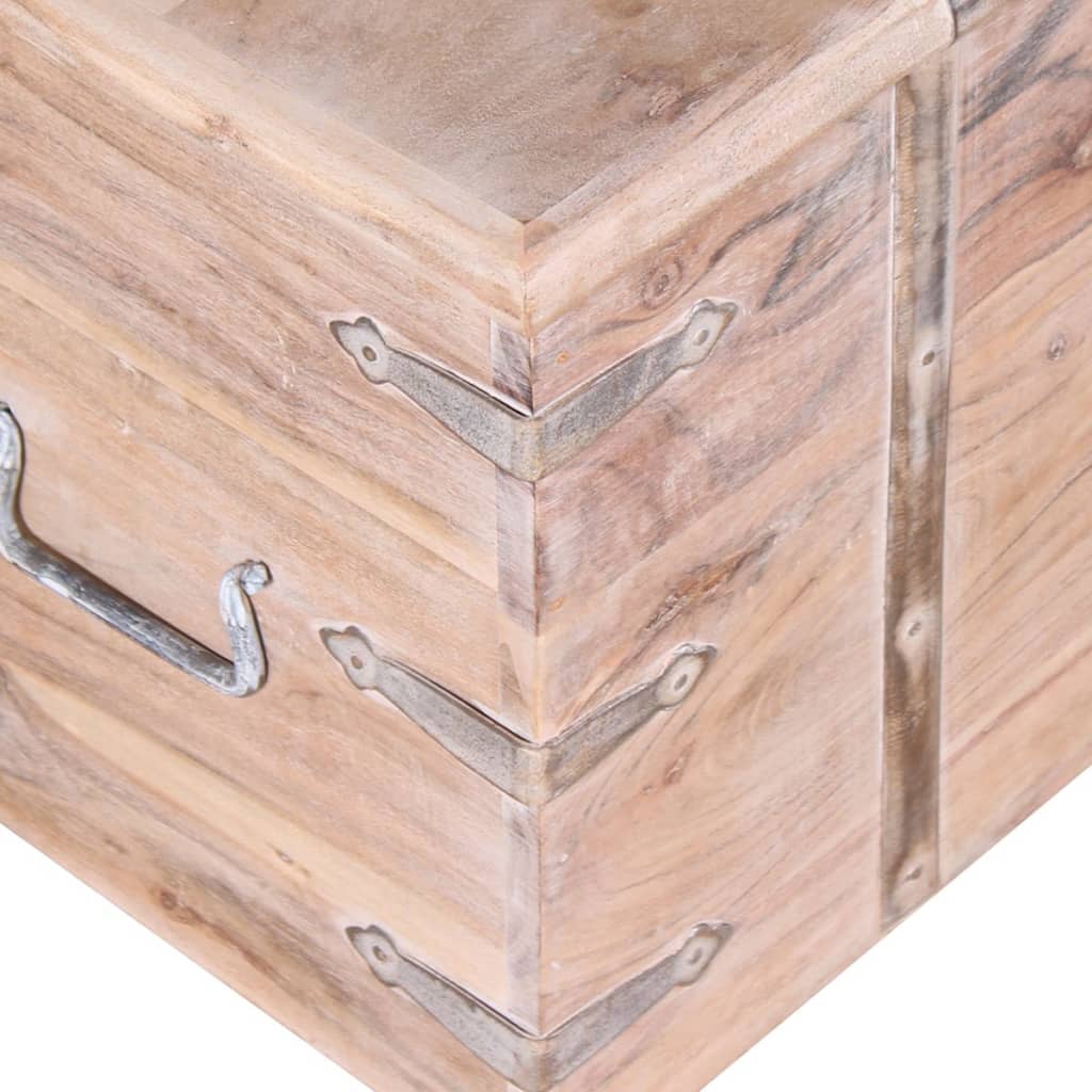 Two Piece Storage Chest Set Acacia Wood - OLBRIT