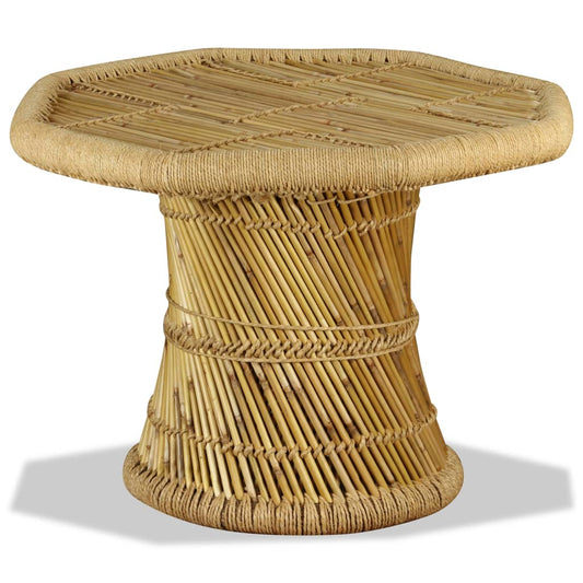 Coffee Table Bamboo Octagon 60x60x45 cm - OLBRIT