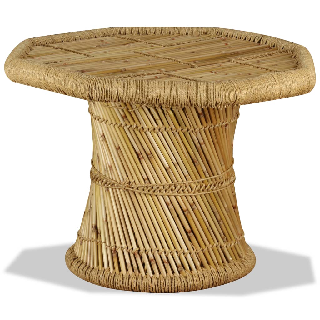 Coffee Table Bamboo Octagon 60x60x45 cm - OLBRIT