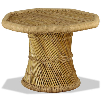Coffee Table Bamboo Octagon 60x60x45 cm - OLBRIT