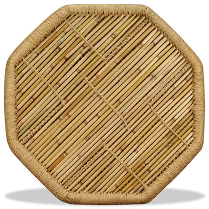 Coffee Table Bamboo Octagon 60x60x45 cm - OLBRIT