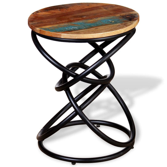 End Table Solid Reclaimed Wood - OLBRIT