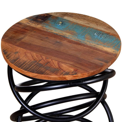 End Table Solid Reclaimed Wood - OLBRIT