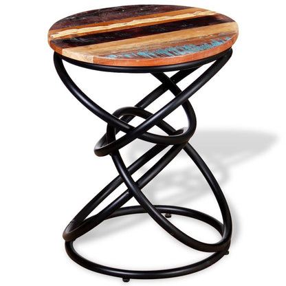 End Table Solid Reclaimed Wood - OLBRIT