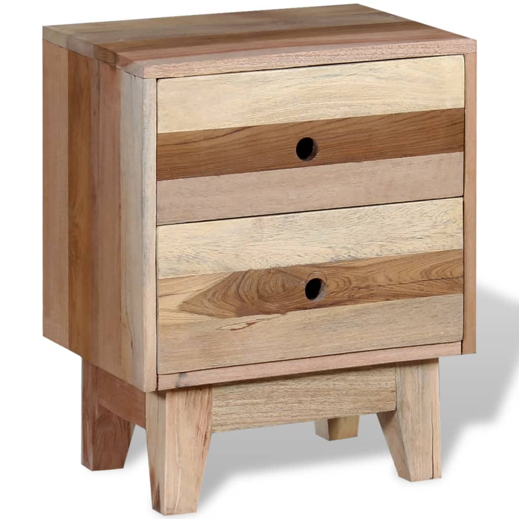 Bedside Cabinet Solid Reclaimed Wood - OLBRIT