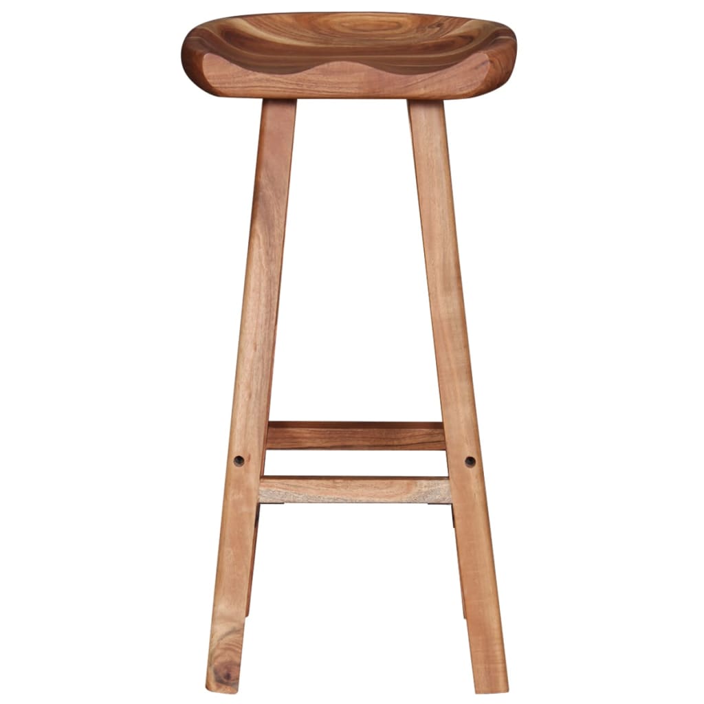 Bar Stools 2 pcs Solid Acacia Wood - OLBRIT