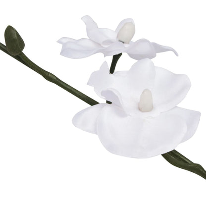 Artificial Orchid Plant with Pot 30 cm White - OLBRIT