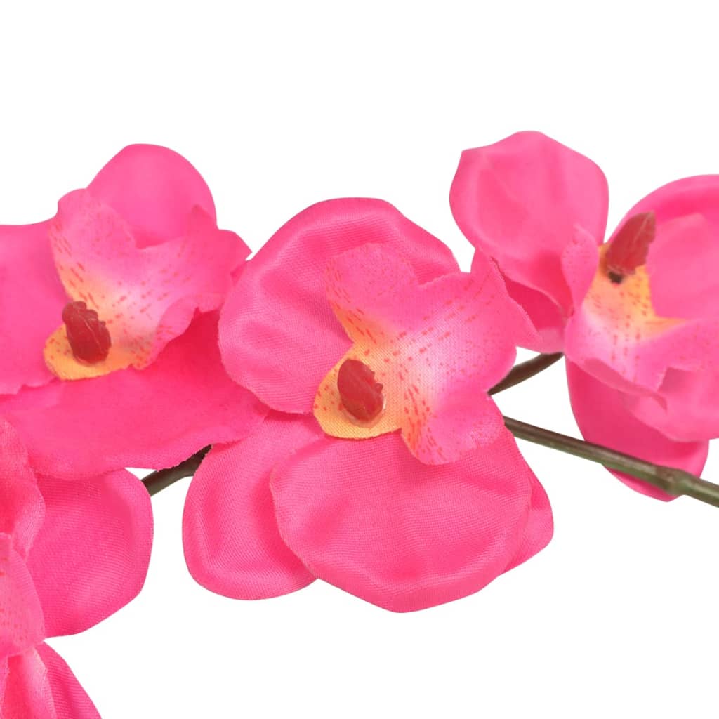 Artificial Orchid Plant with Pot 30 cm Red - OLBRIT
