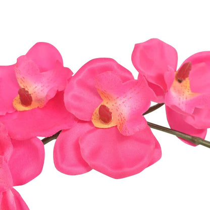 Artificial Orchid Plant with Pot 30 cm Red - OLBRIT