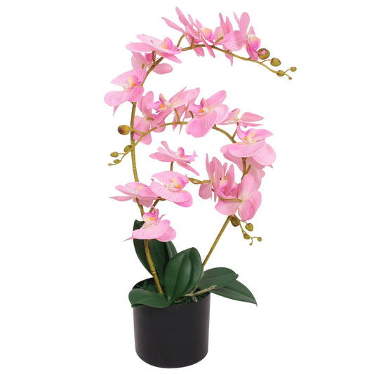 Artificial Orchid Plant with Pot 65 cm Pink - OLBRIT