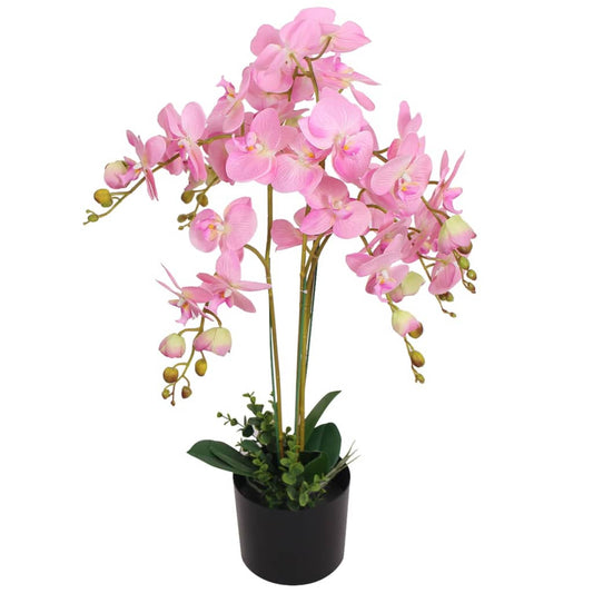 Artificial Orchid Plant with Pot 75 cm Pink - OLBRIT